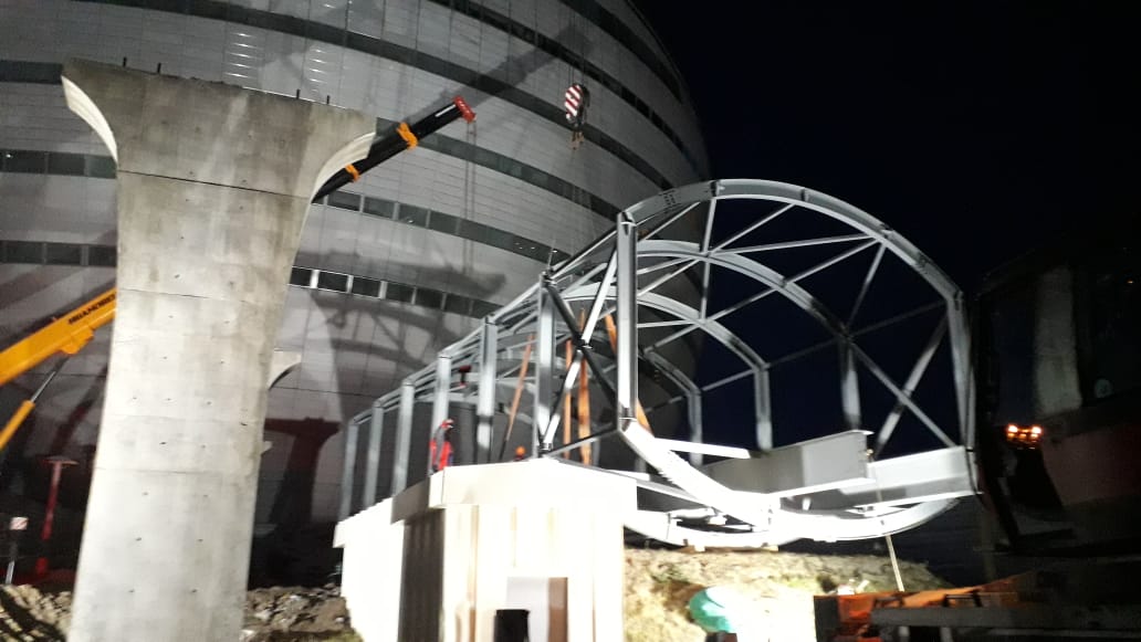Монтаж основного каркаса здания Назарбаев Центра завершён 